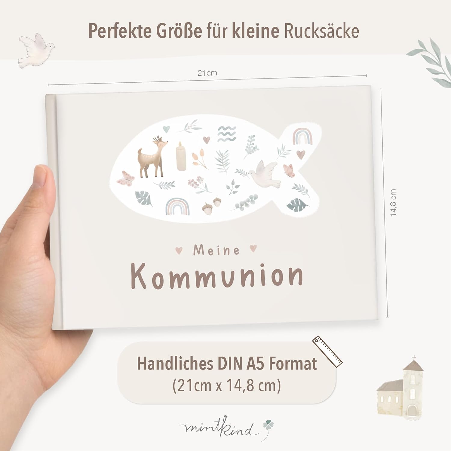 Thumbnail 3 de mintkind Erinnerungsalbum Kommunion Salbei