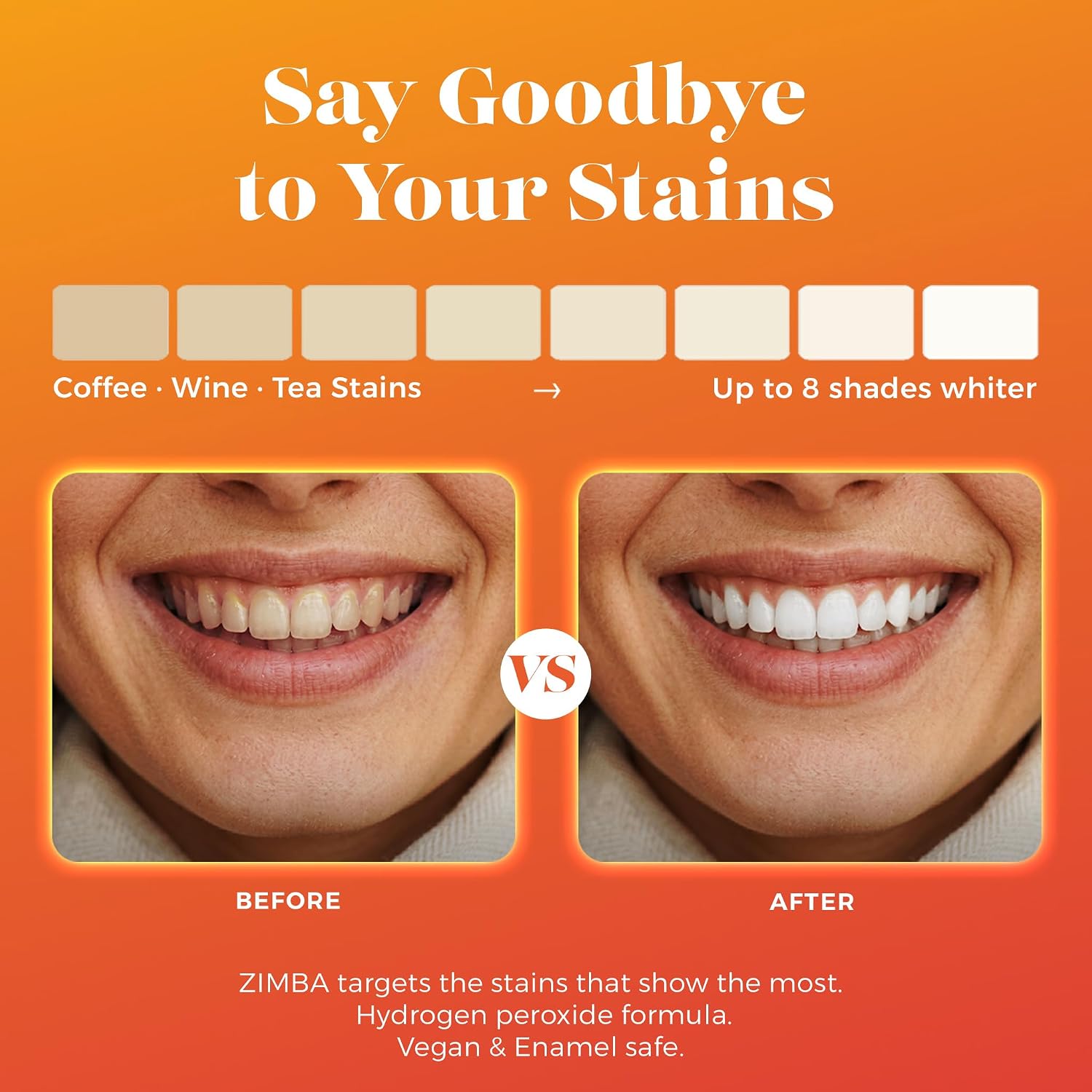 Detalle 1 de Zimba Peppermint Teeth Whitening Strips 14-Day 🦷