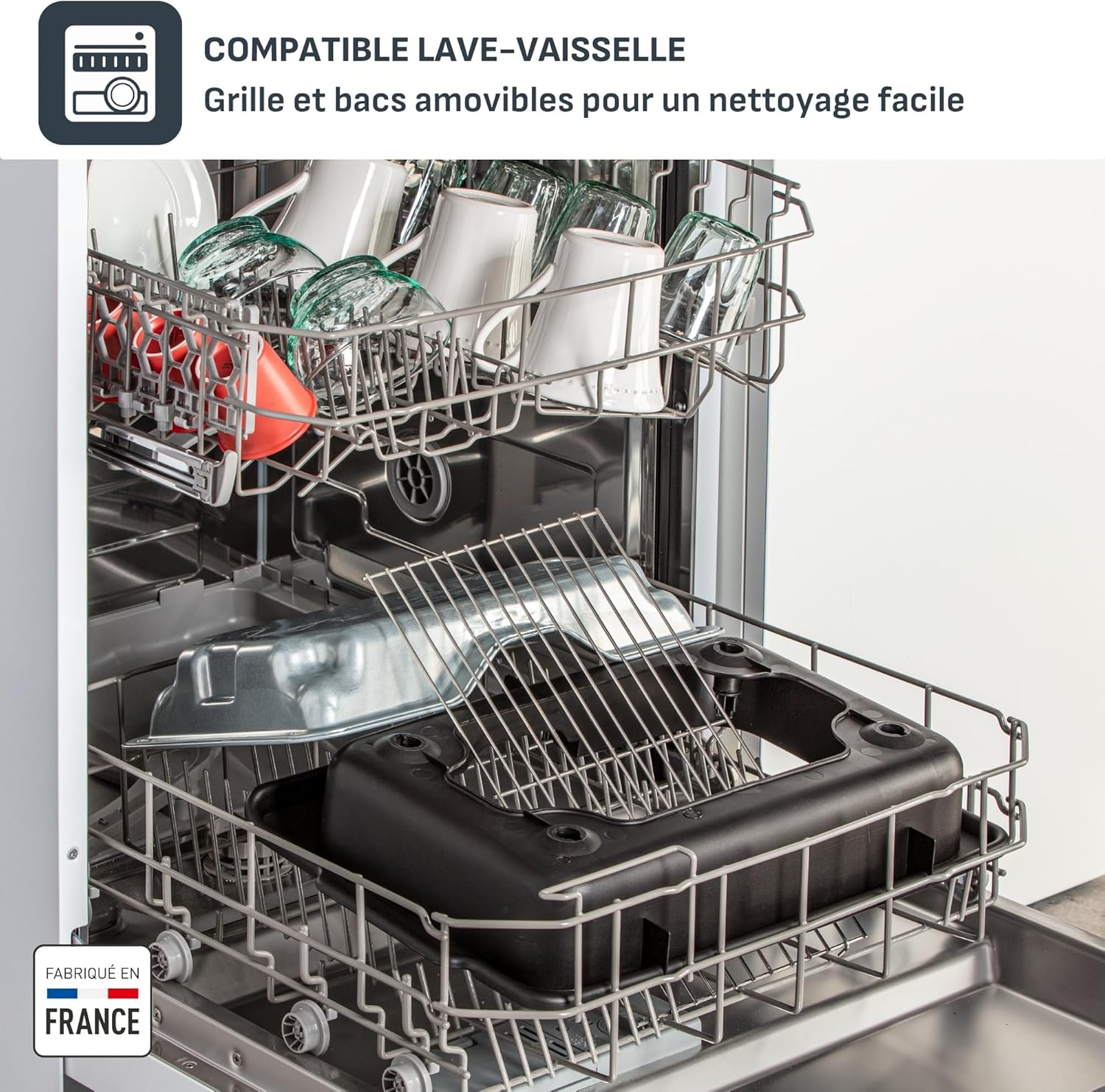 Thumbnail 5 de Tefal EasyGrill XXL BG921812 : barbecue électrique 2500 W à grille inox, grande surface