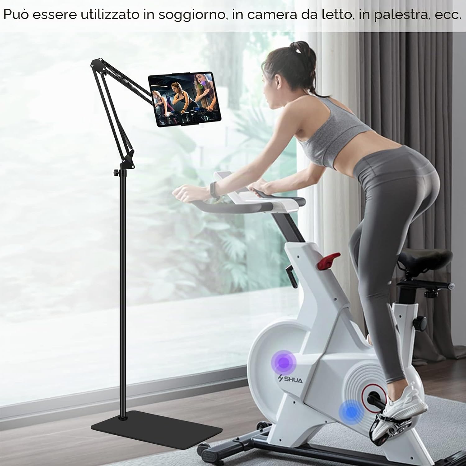 Thumbnail 5 de SAMHOUSING Supporto pavimento tablet regolabile 360°