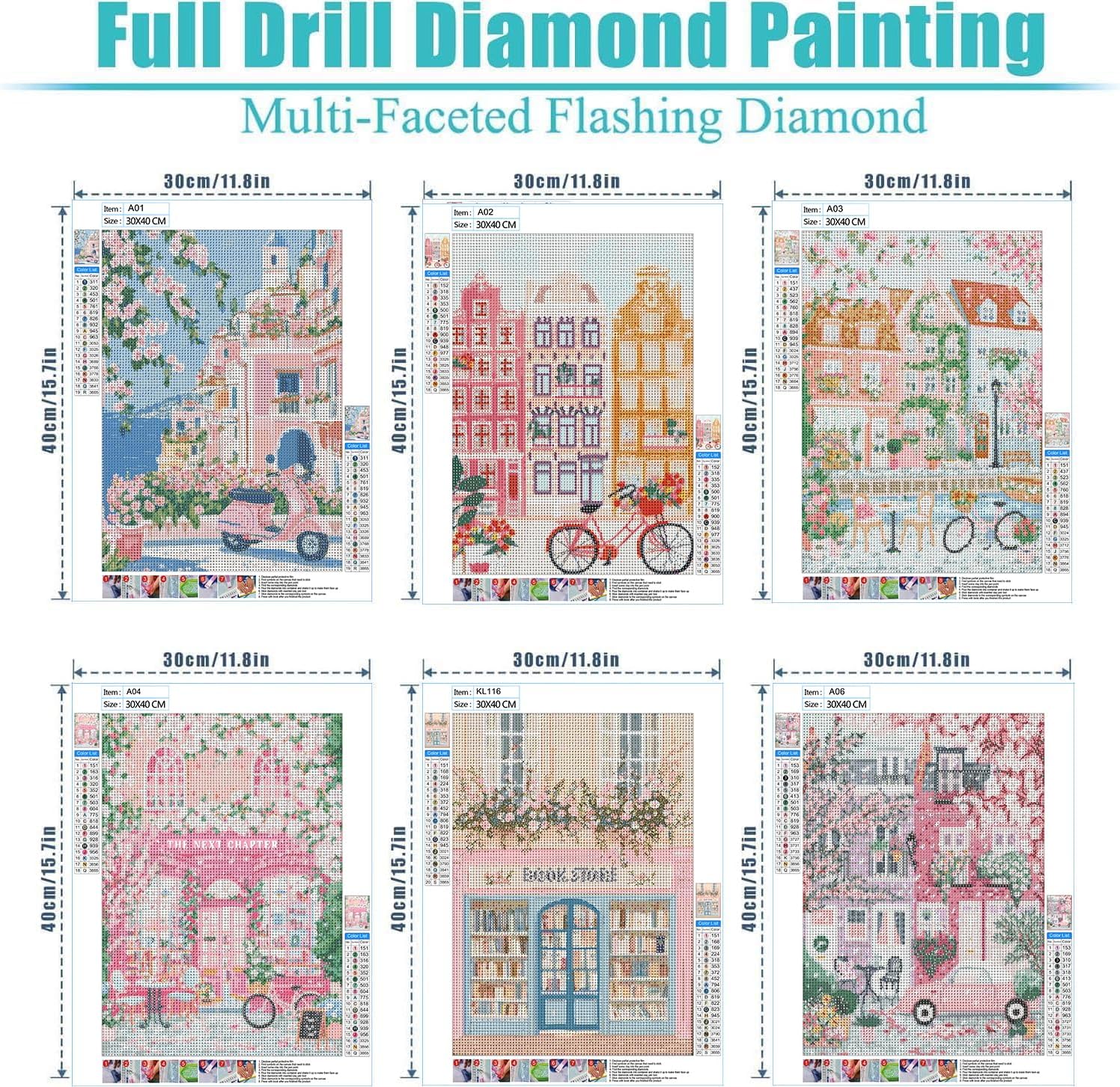 Thumbnail 4 de Masendp Diamond Art Kit, 6-Piece