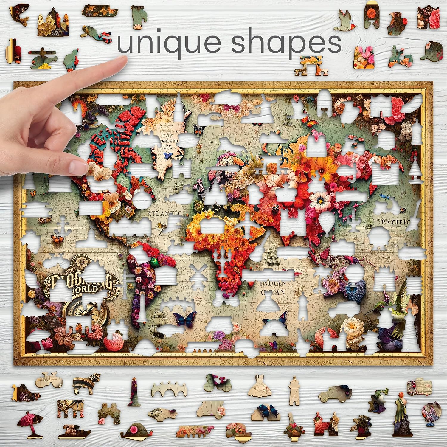 Thumbnail 4 de WOODEN.CITY Holzpuzzle 1000 Teile 52 x 37,5 cm