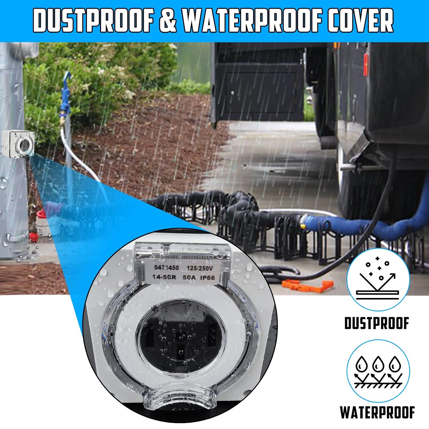 Detalle de Afurkuot NEMA 14-50R outlet box