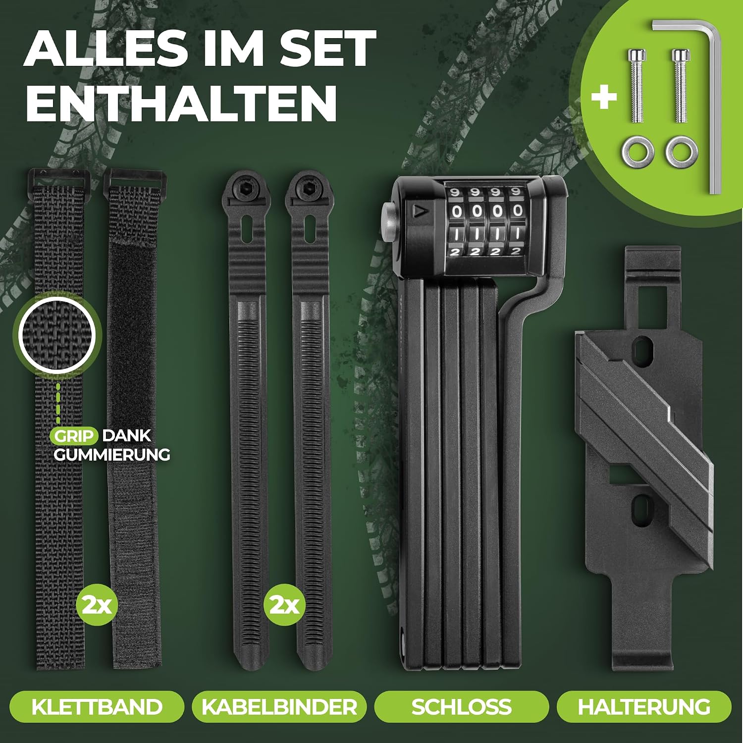 Detalle de Titanlock Faltschloss mit Zahlencode 10/10