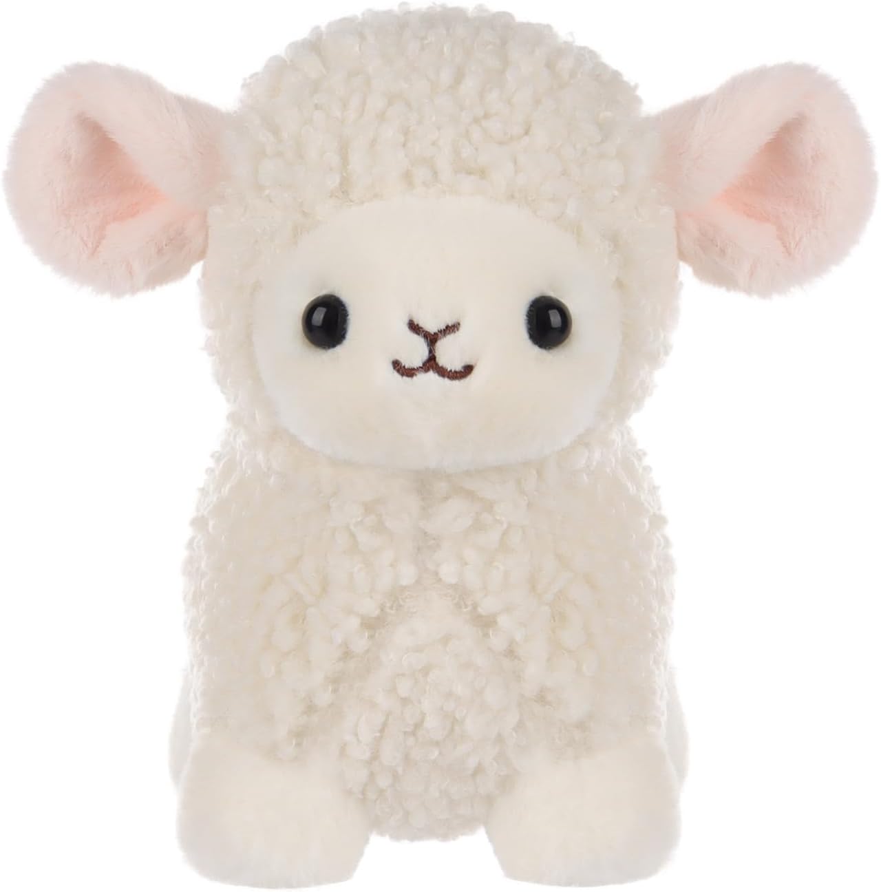 Thumbnail 1 de Apricot Lamb Puff Lamb Plush Toy – Handmade Soft Stuffed Animal for Babies and Kids