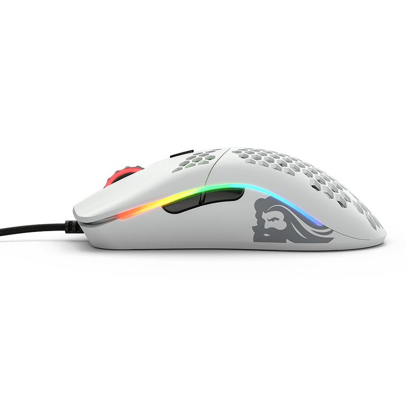 Detalle 2 de Glorious Model O- Ratón gaming 12.000 DPI blanco mate