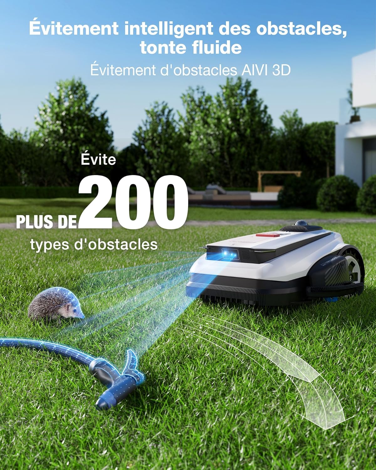 Thumbnail 6 de ECOVACS Goat A1600 LiDAR Pro Care Kit – Robot tondeuse sans fil pour 1600 m² avec navigation Dual-LiDAR et IA