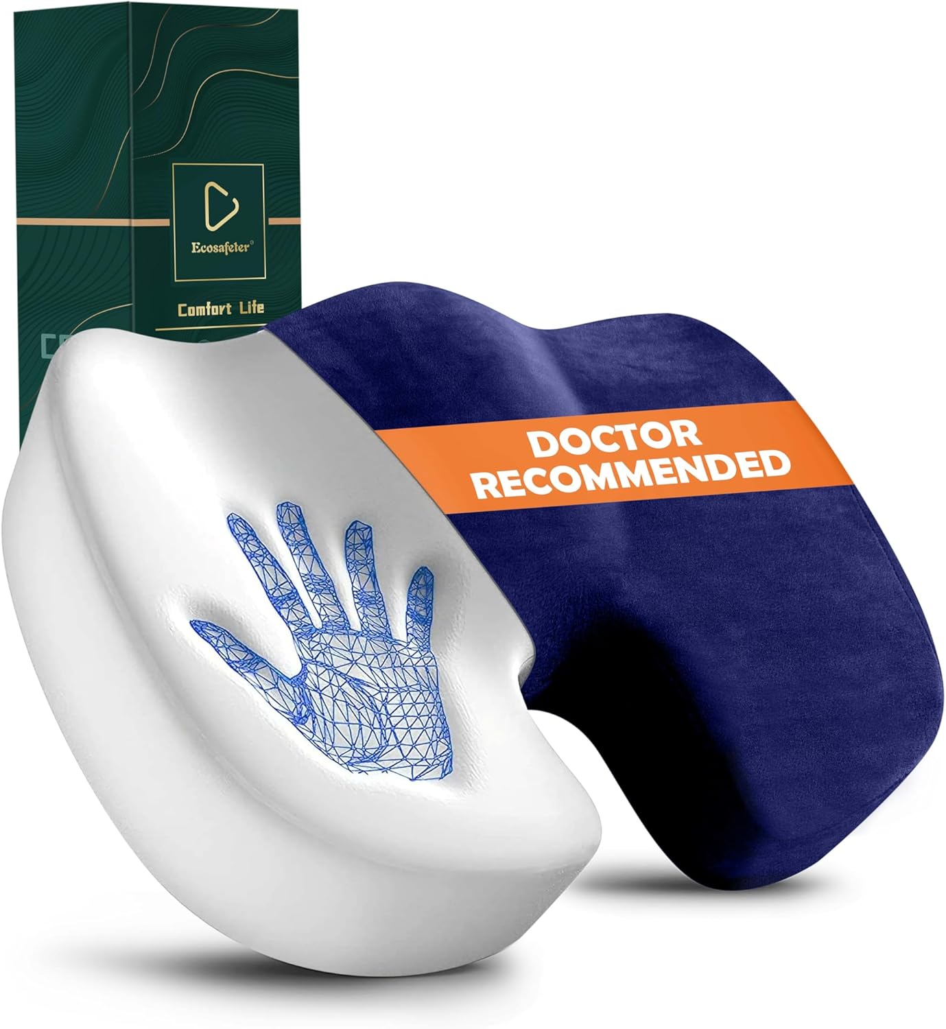 Thumbnail 6 de Ecosafeter memory foam seat cushion U-shape
