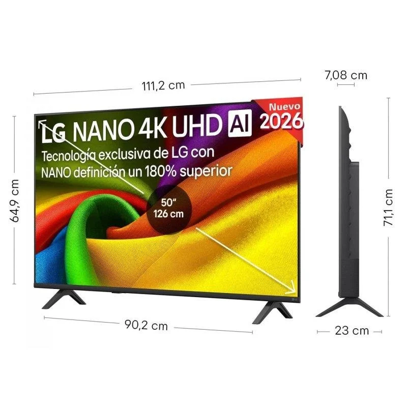 Detalle de LG 50NU8E0B3LA NanoCell 50'' 4K UHD | Smart TV webOS con HDR10 y control por voz