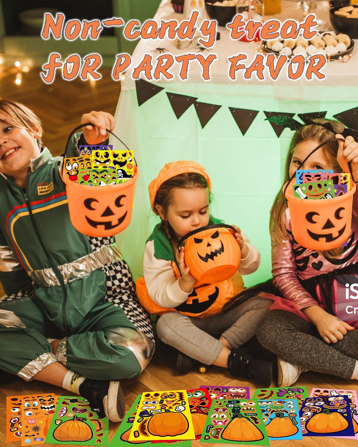 Thumbnail 4 de ACCUEILL Halloween Pumpkin Stickers, 26 Sheets