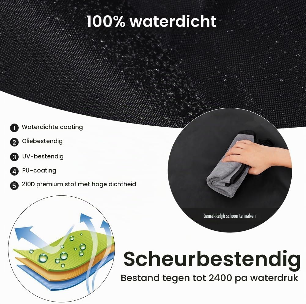 Detalle 2 de AOOWU 5084704 hoes voor ligbedden, 210D Oxford, waterdicht en UV-bestendig