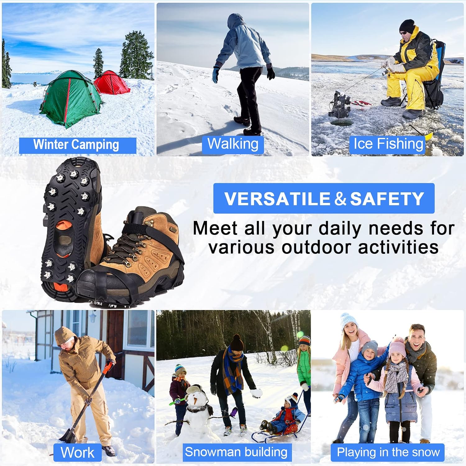 Thumbnail 4 de ZUXNZUX Crampons 12-point ice cleats for boots