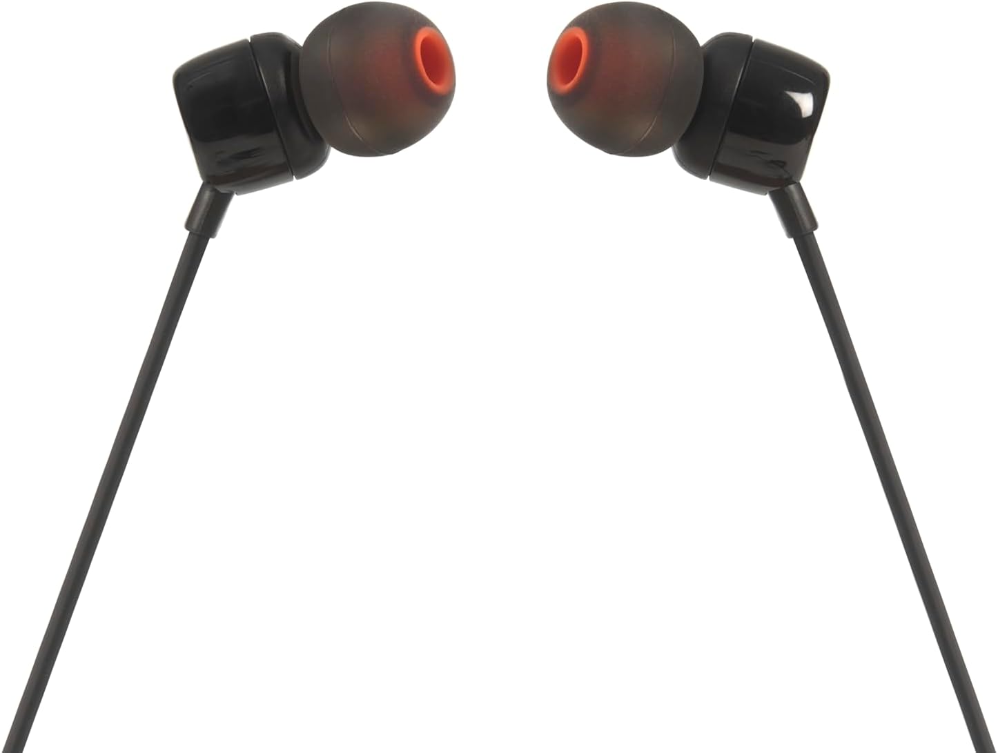 Detalle de JBL Tune 110E JBLT110BLKAME Wired In-Ear Headphones with Pure Bass and Mic