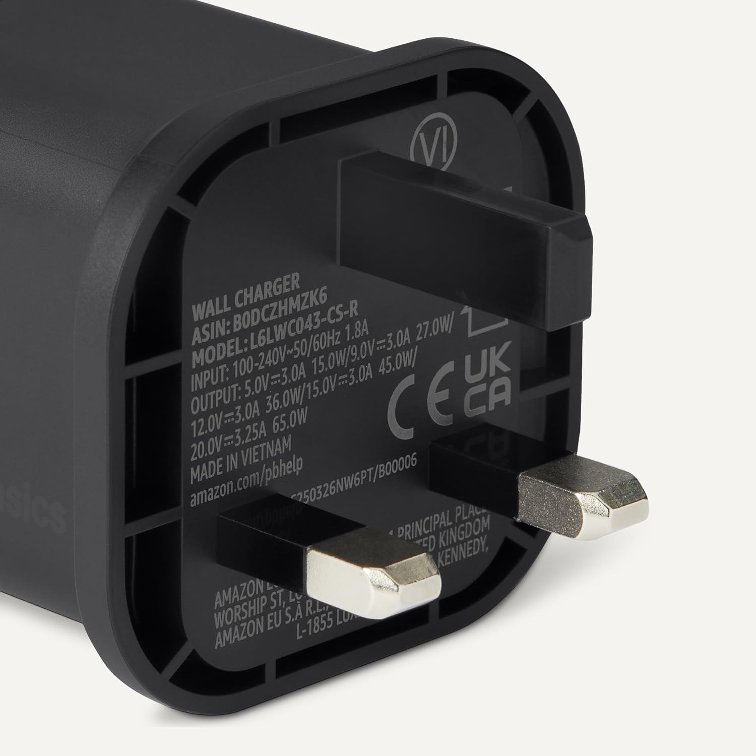 Thumbnail 2 de Amazon Basics Nano GaN USB-C Wall Charger 65W (PD 3.1, 1-port) for laptops and phones