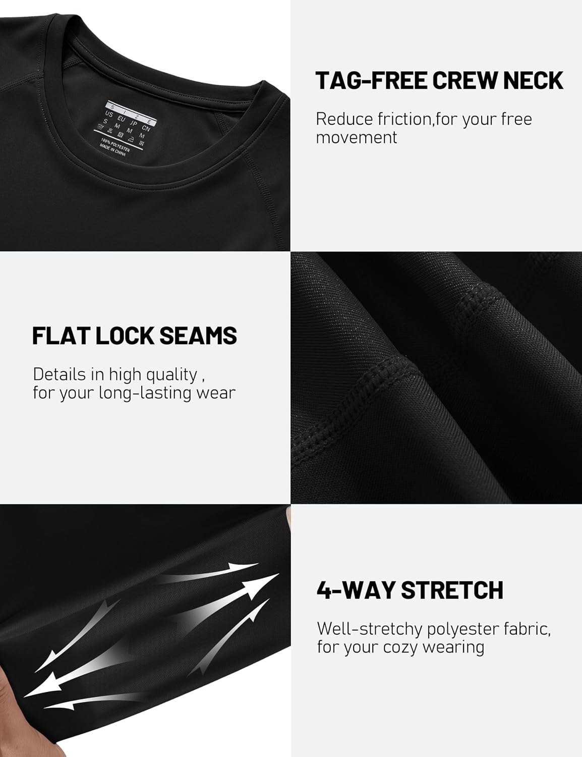 Detalle de TACVASEN UPF 50+ long sleeve T-shirt