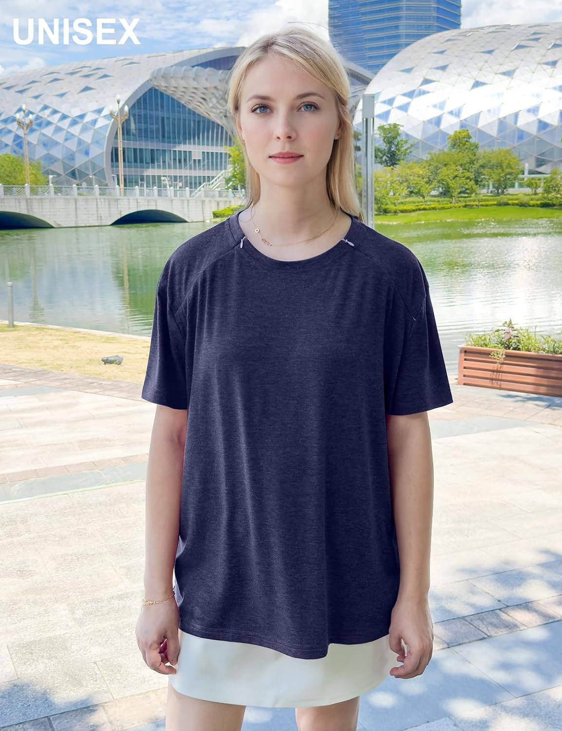 Thumbnail 2 de HUOBAOPAO Chemo Port Recovery Shirt for Shoulder Surgery, Side Zippers, Short Sleeve