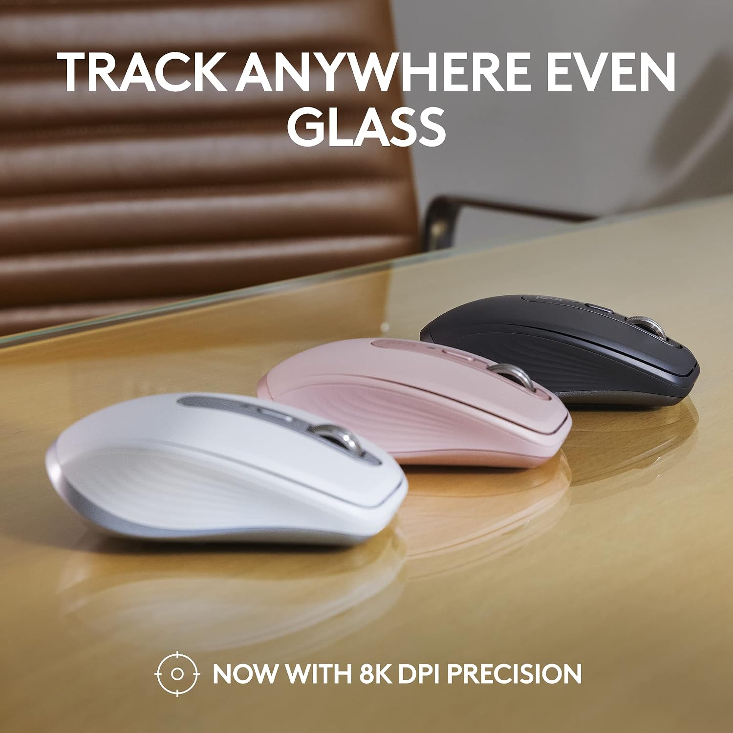 Detalle 2 de Logitech MX Anywhere 3S (910-006925) Compact Wireless Mouse, 8K DPI, Graphite