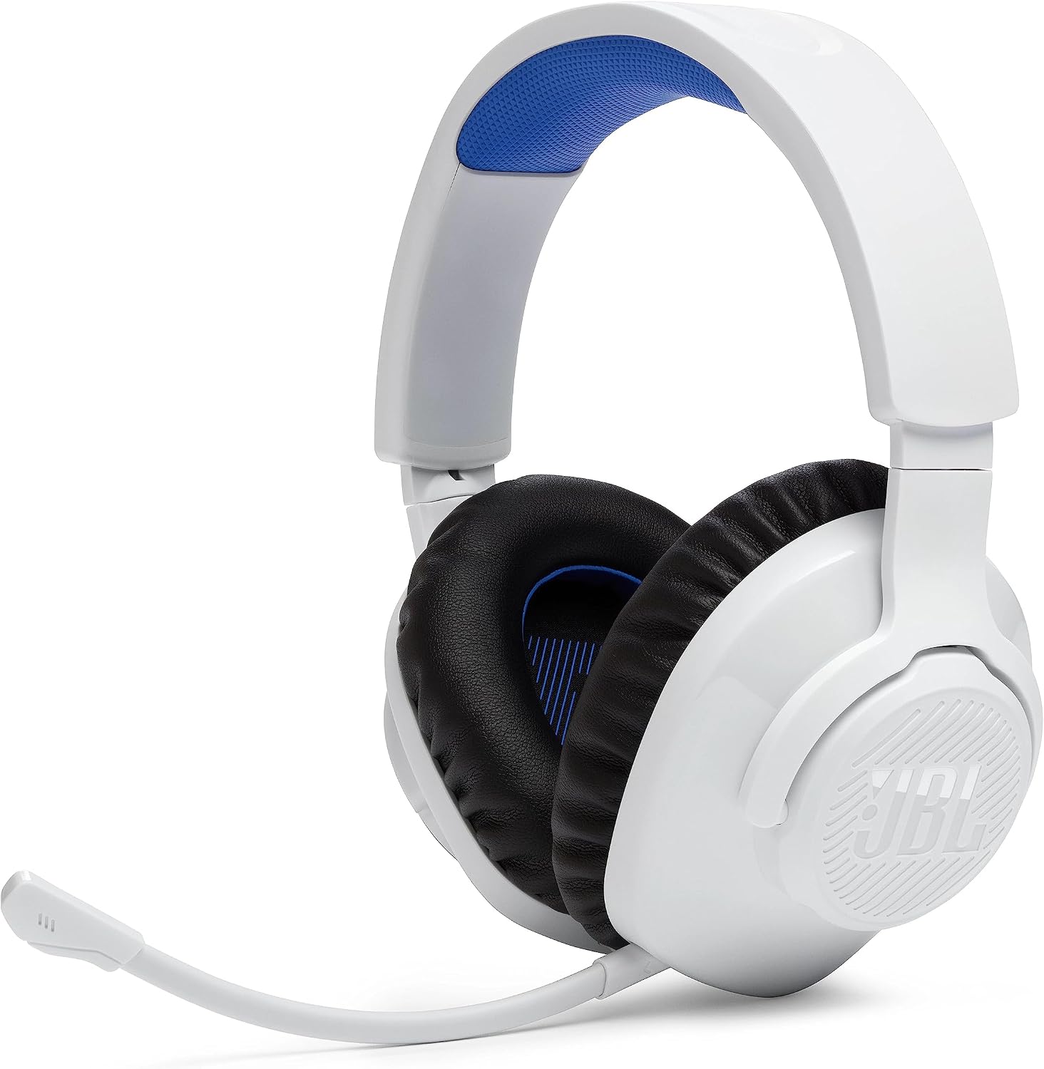 Detalle de JBL Quantum 360P Wireless Gaming Headset with Microphone – White