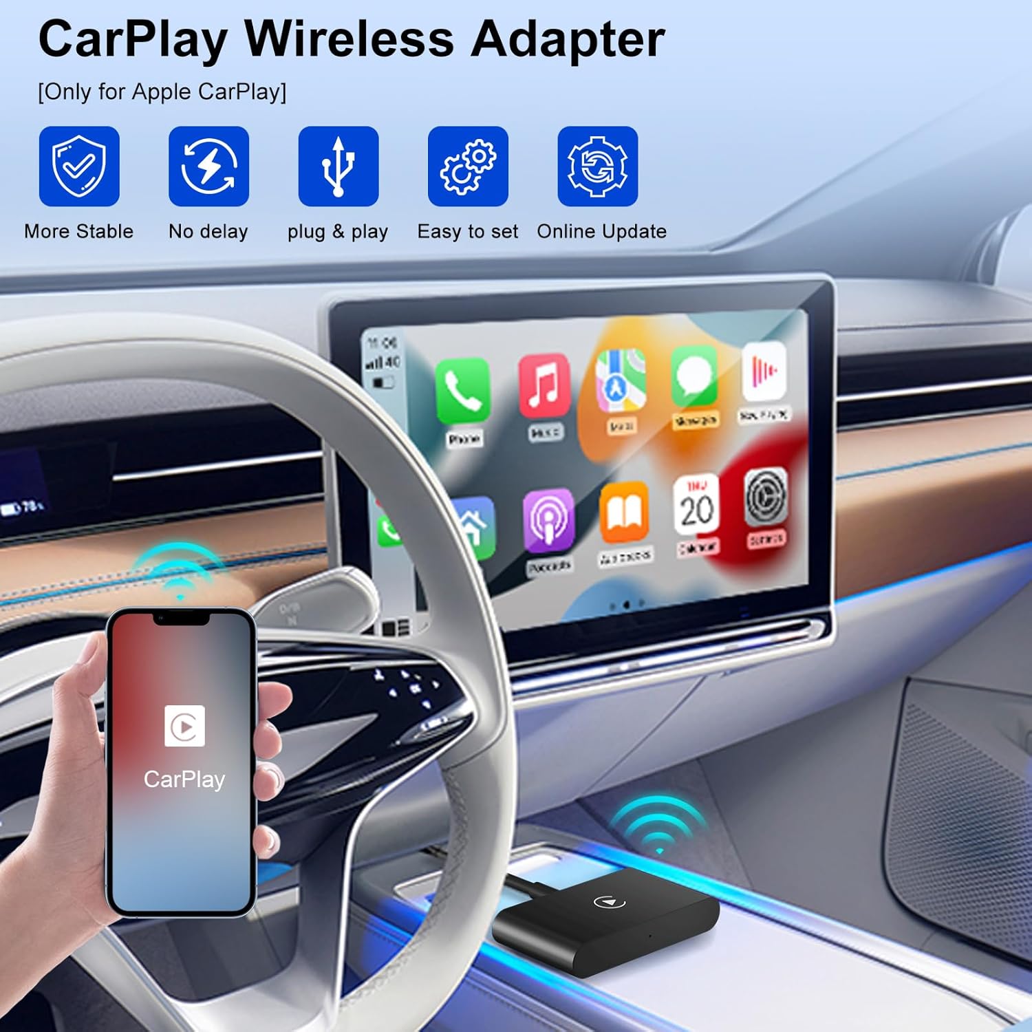 Detalle 2 de UWECAN CarPlay Wireless Adapter for iPhone