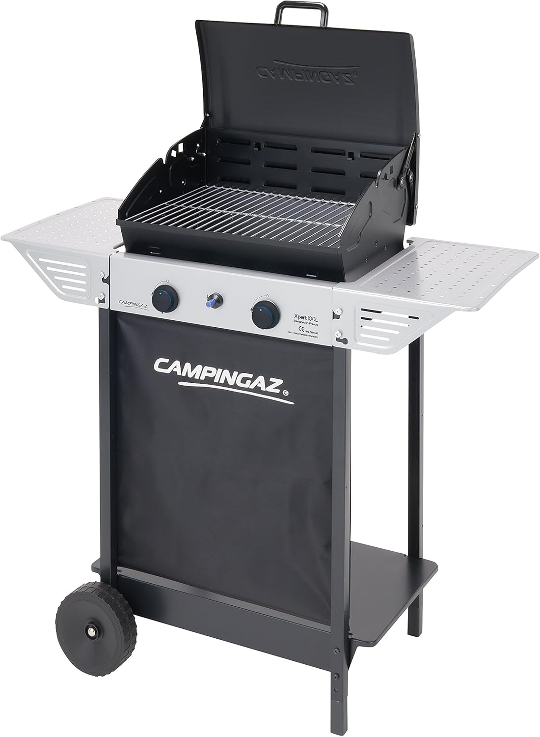 Detalle de Campingaz Xpert - Barbecue a gas con due bruciatori e carrello in acciaio, 100 l
