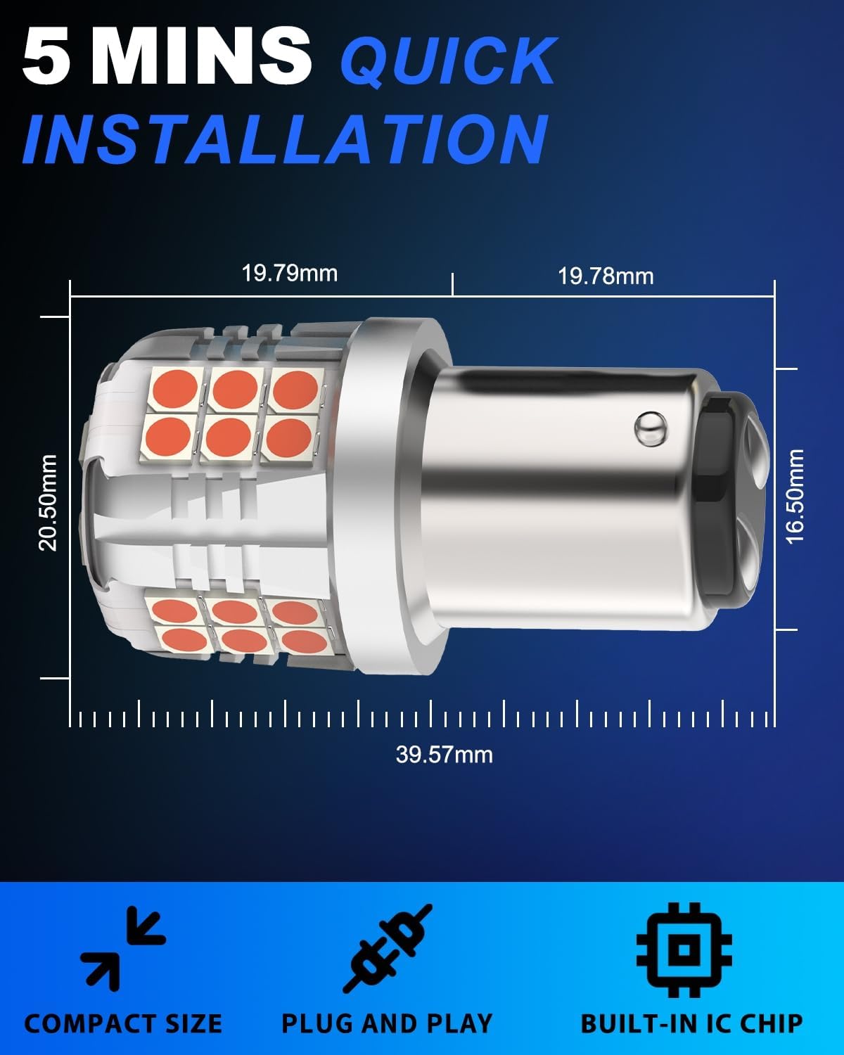 Detalle 2 de LED 1157 900 lm GZ5CG P21/5W