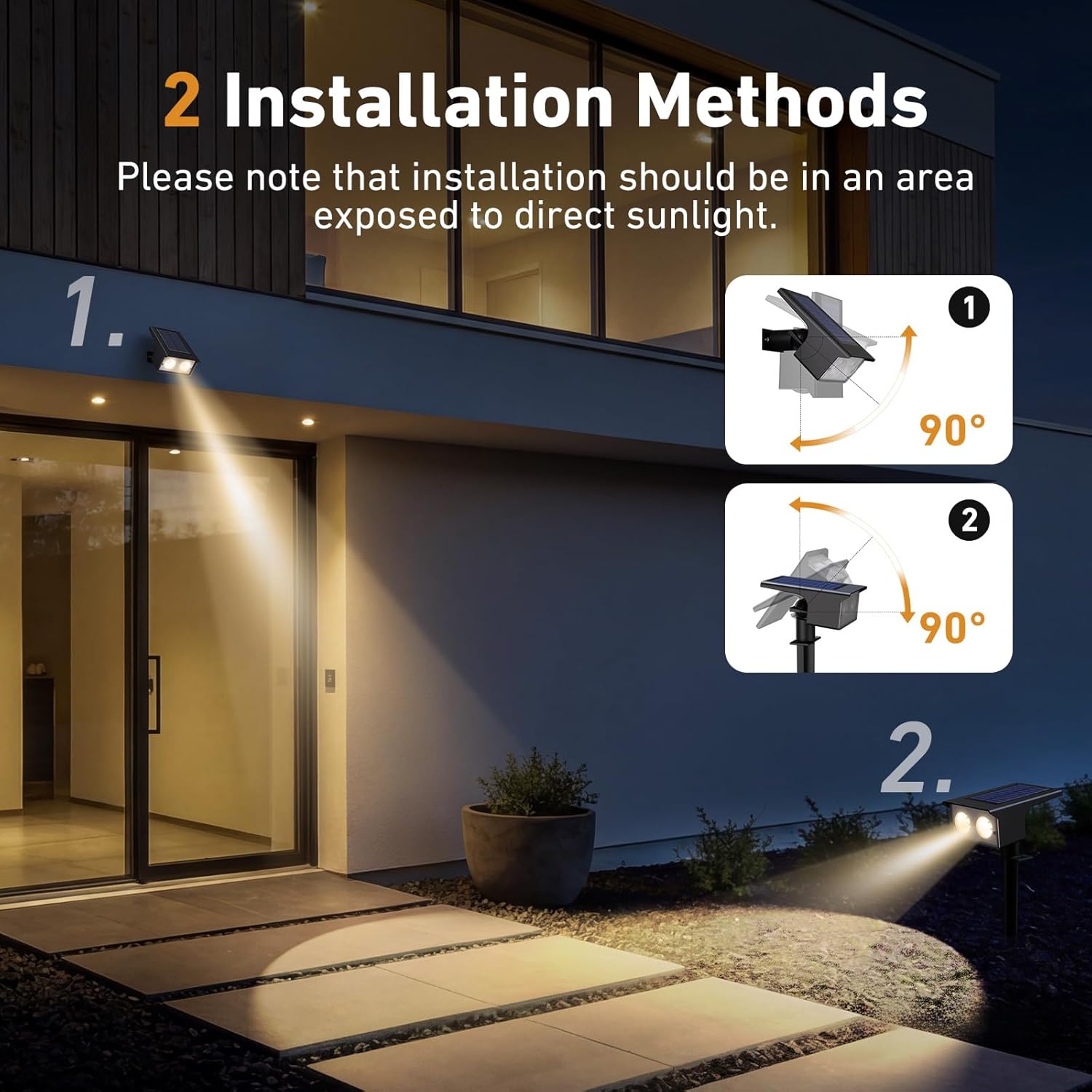 Thumbnail 6 de btfarm 6 luces solares LED exterior IP65 para jardín con 3 temperaturas de color (3000K/4500K/6000K)