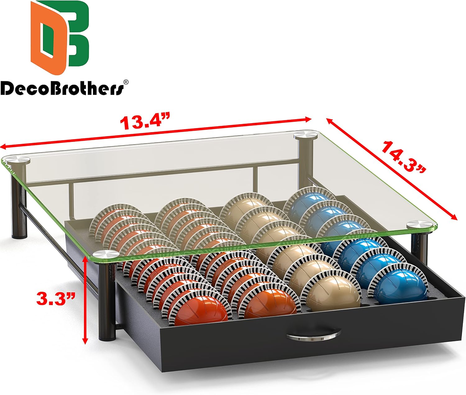 Detalle de DecoBrothers Vertuo Pod Holder Drawer