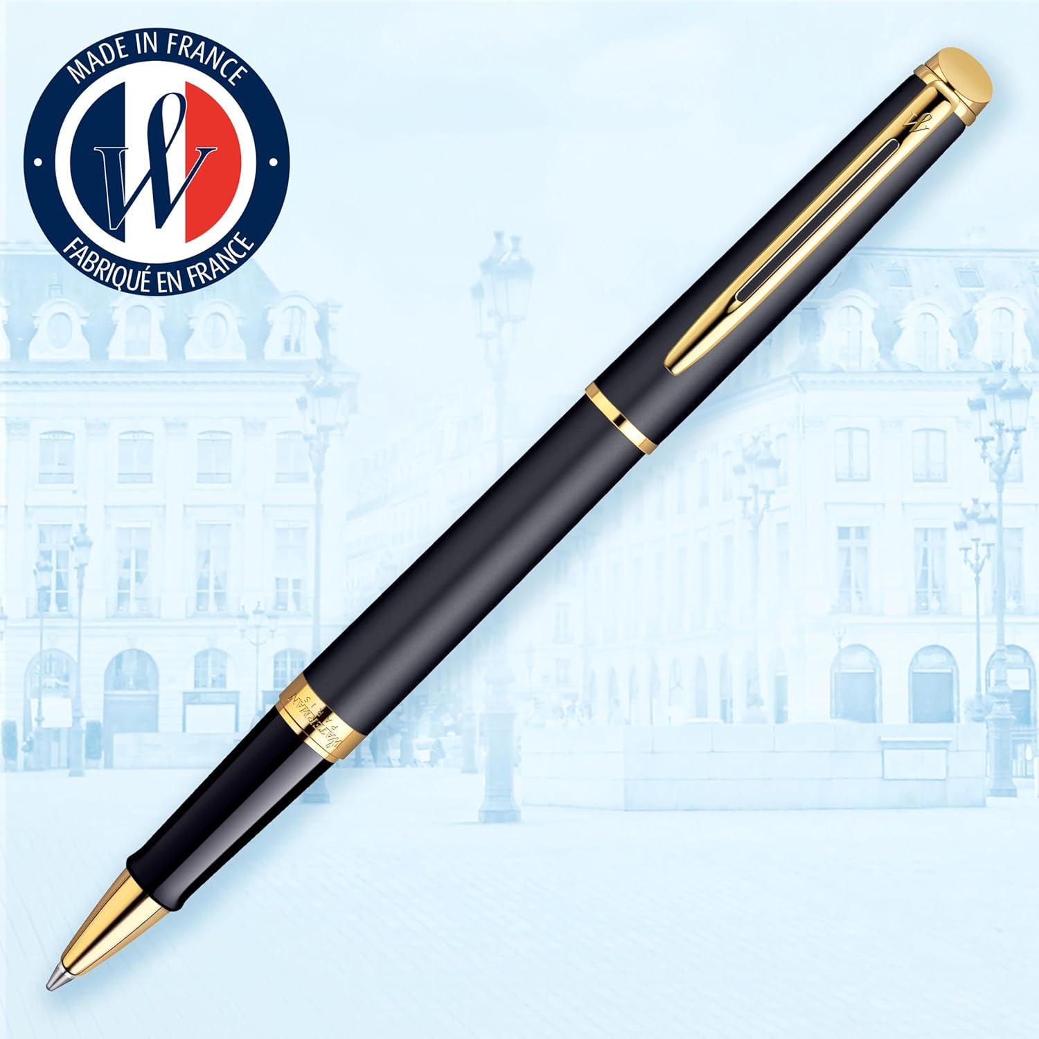 Detalle 2 de Waterman Hémisphère Rotulador Roller Negro Mate