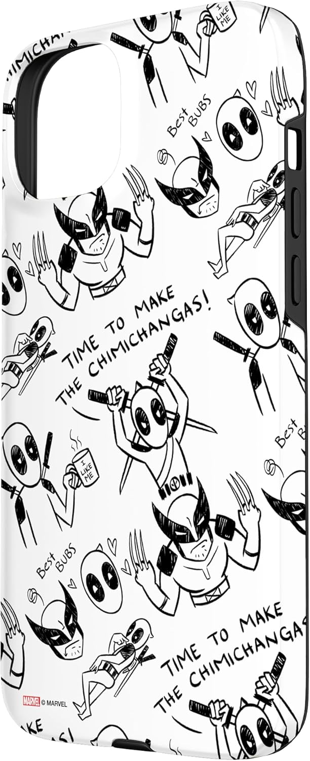Thumbnail 1 de Marvel Studios Deadpool & Wolverine Toony Doodles Coque pour iPhone 15 Plus