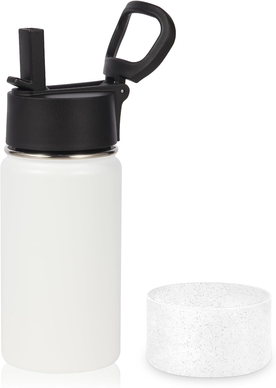 Detalle de Volhoply 14oz isolerad barnflaska i rostfritt stål med sugrörslock