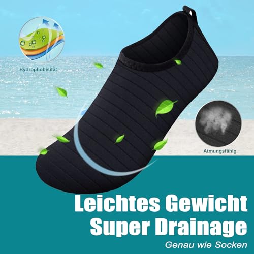 Thumbnail 3 de Steppli Badeschuhe – Wasserschuhe Strandschuhe schnell trocknend, atmungsaktiv und rutschfest (EU48) von Steppli