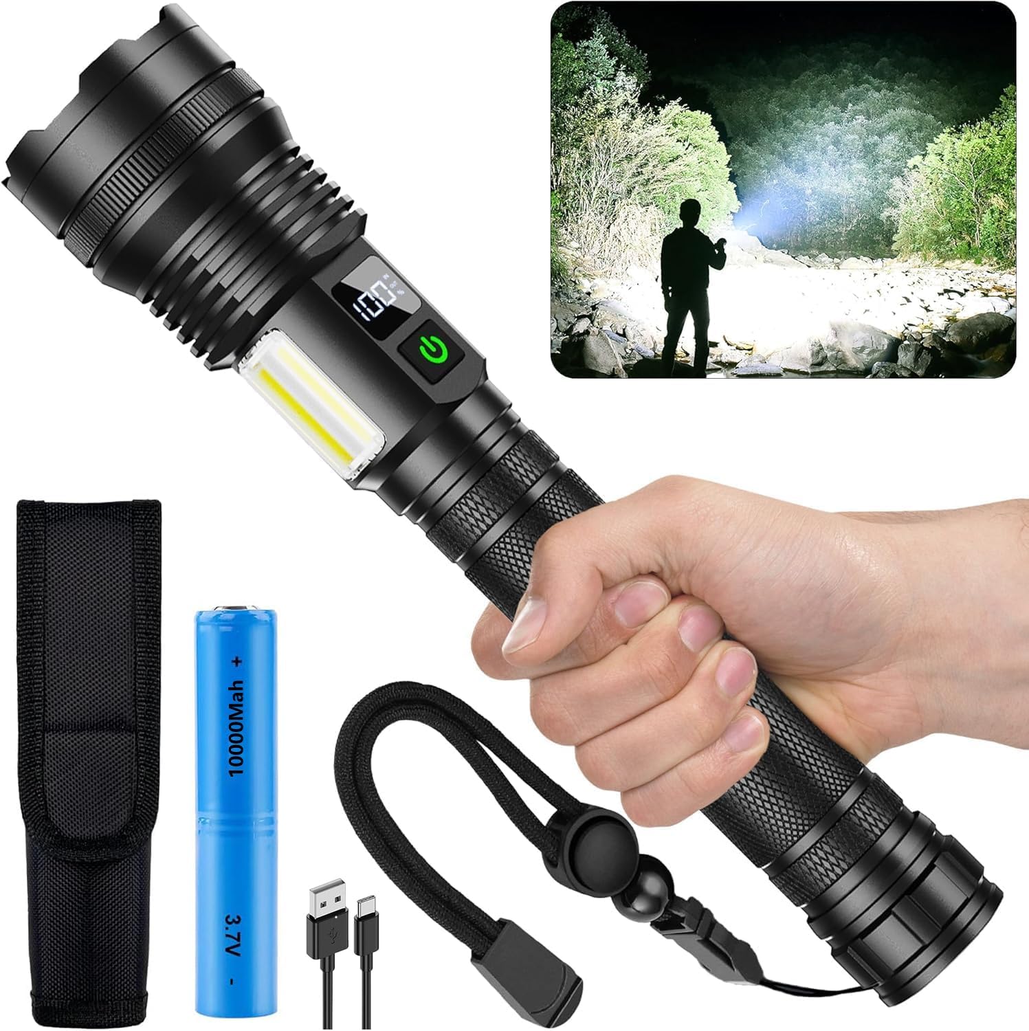 Detalle de ASORT T50 Taschenlampe, 990.000 Lumen