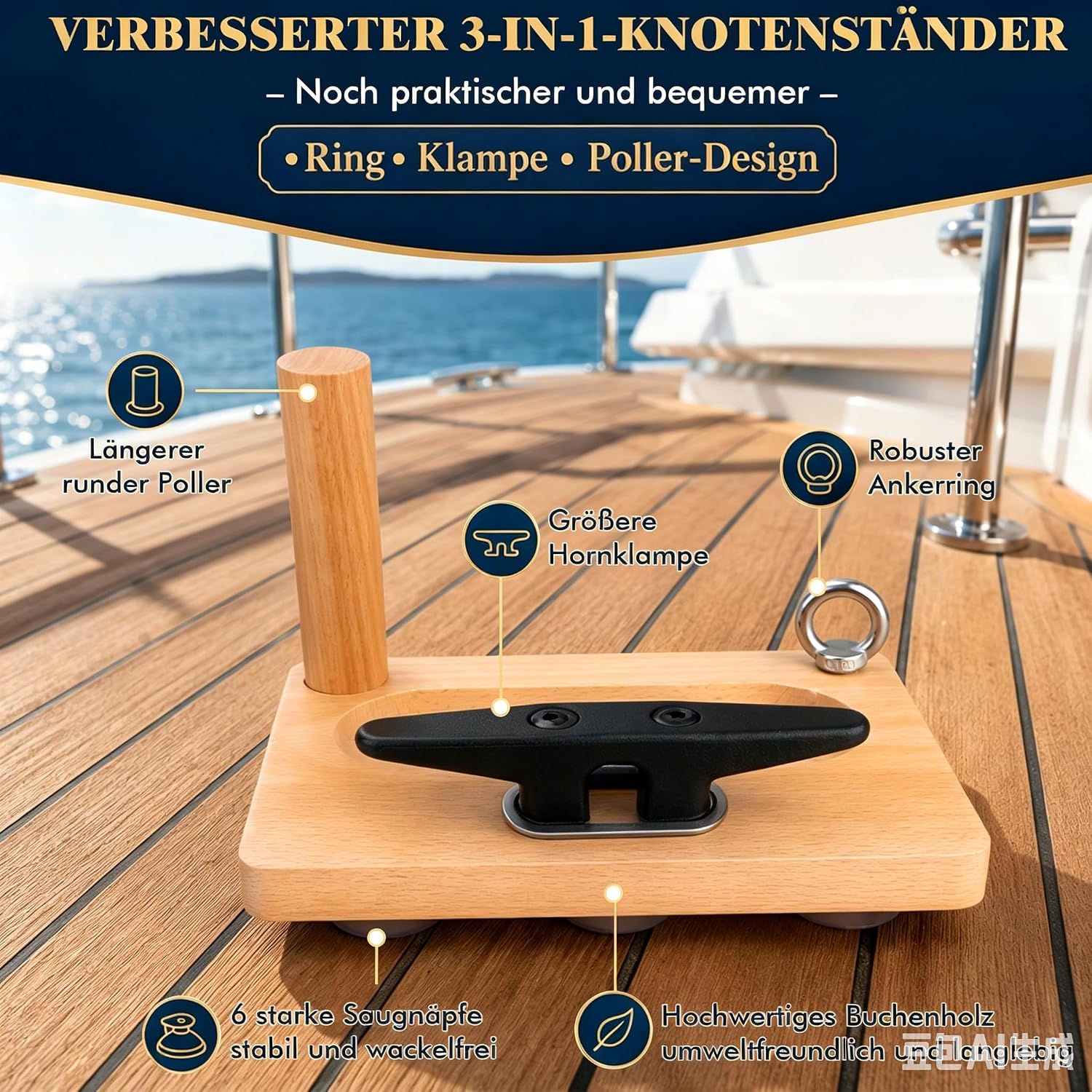 Detalle 2 de Scalnuvyyh XT10Knotset-11505618 knopenset met 11 zeilknopen en videolessen