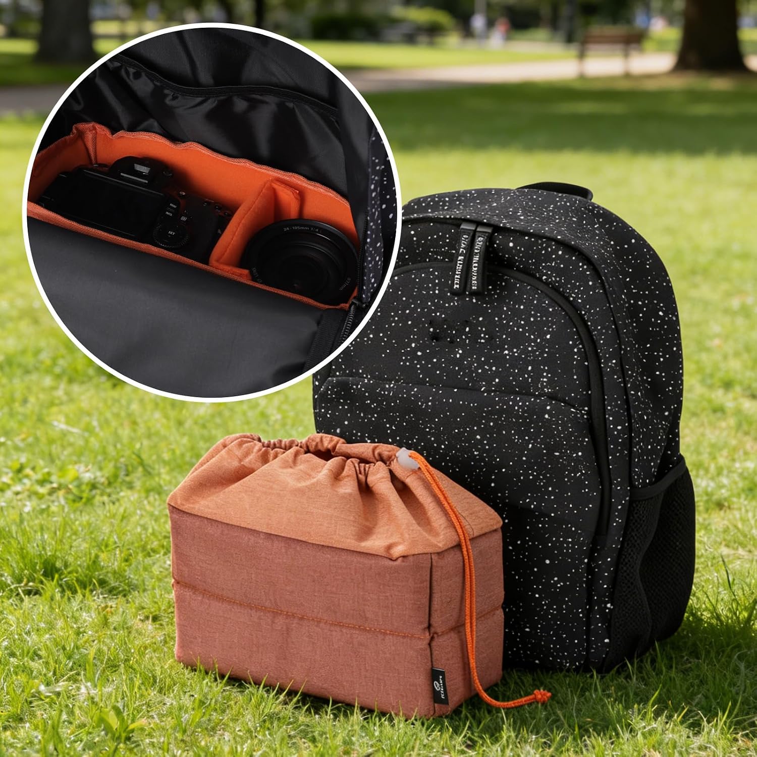 Thumbnail 4 de Koolertron Padded DSLR Camera Insert – Shockproof Bag Insert for Sony/Nikon DSLR (27 x 16 x 12 cm, 160 g)
