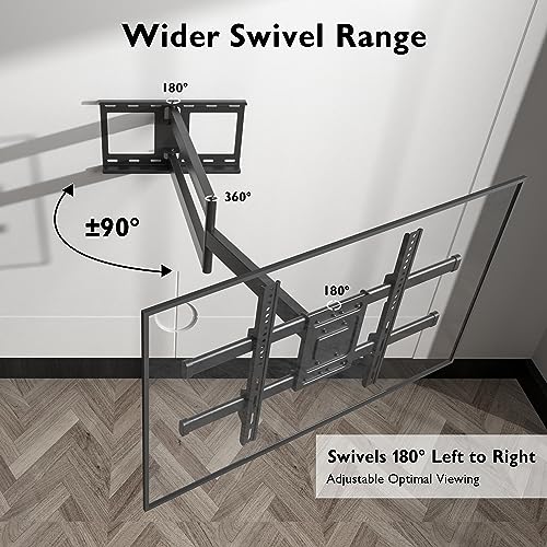 Detalle de BONTEC Soporte TV Pared Brazo Largo 1040mm para 75"