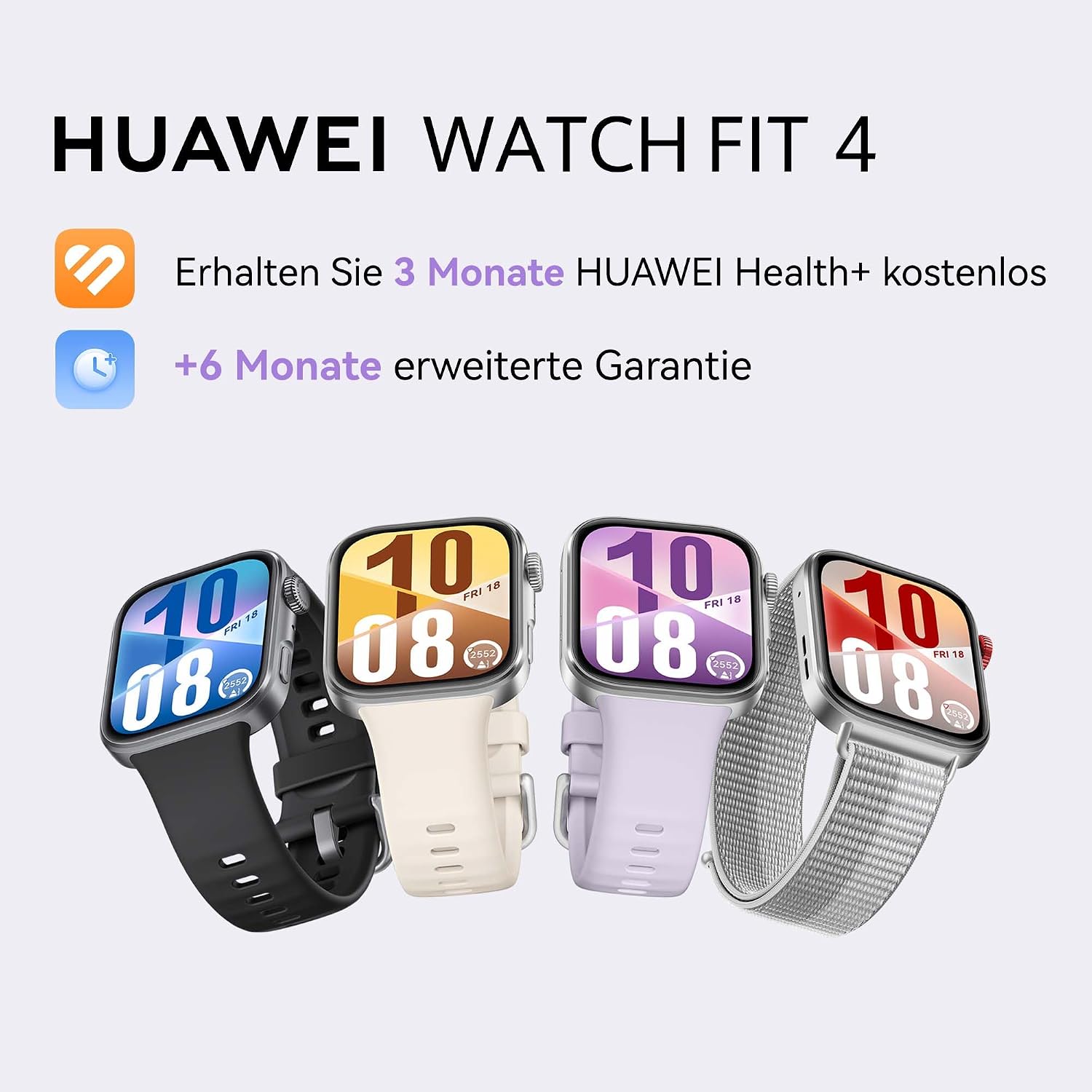 Detalle 2 de HUAWEI Watch FIT 4 Smartwatch für Sport & Gesundheit (5 ATM, bis zu 10 Tage Akku) – Schwarz