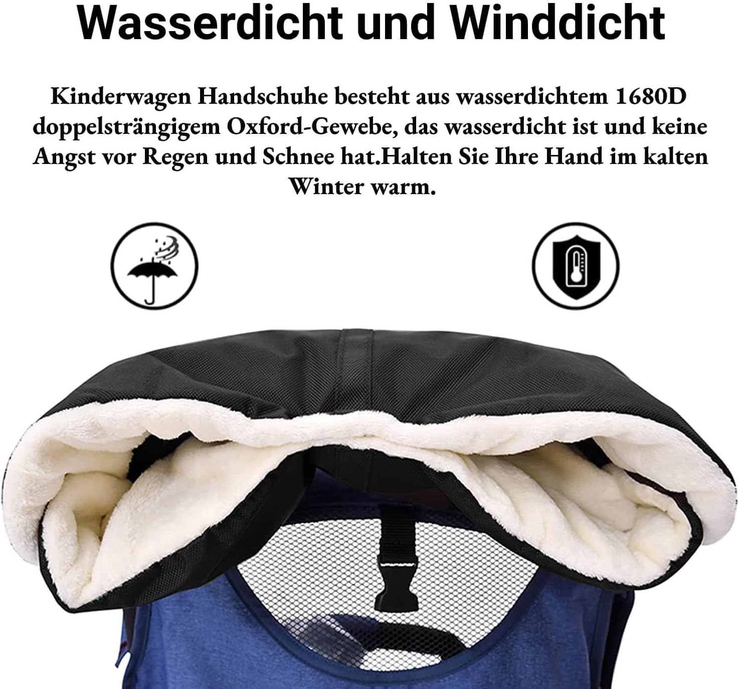 Detalle 2 de Pram Hand Warmer Universal Size Hand Muff