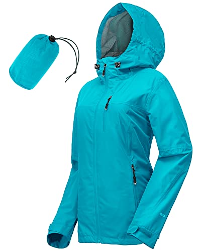 Detalle de 33,000ft Regenjacke Damen – Wasserdicht, atmungsaktiv und vielseitig einsetzbar