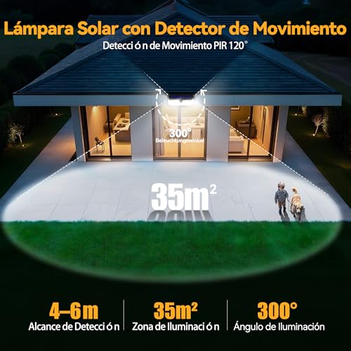 Thumbnail 5 de TECKNET Luz Solar Exterior 4200lm 416 LED