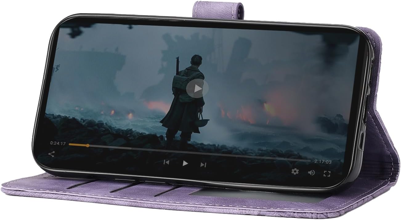 Detalle de CXTcase Handyhülle für Xiaomi Redmi Note 14 Pro 5G / Pro+ 5G – Flip Case aus PU Leder, Lila