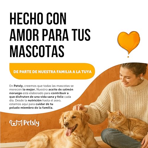 Thumbnail 7 de Petsly Aceite de Salmón para Perros y Gatos (1L) – 100% Natural y Puro con Omega 3, 6 y 9