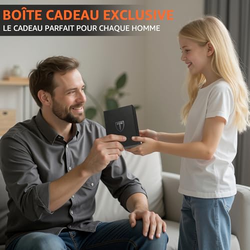 Thumbnail 6 de TEEHON Portefeuille Homme en Fibre de Carbone avec Blocage RFID et Porte-feuille pour billets et monnaie