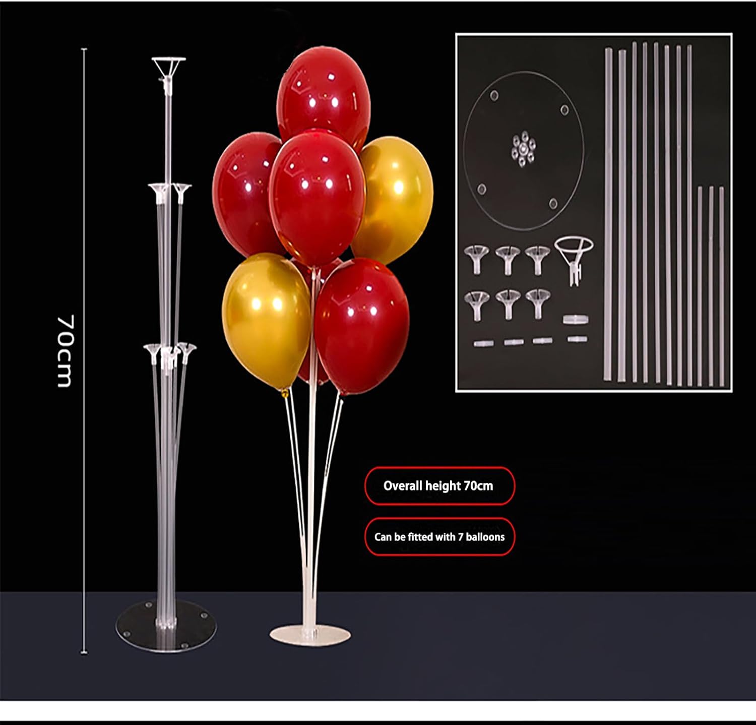 Thumbnail 2 de Balloon Stand Kit 4‑set for Table Decorations 🎈