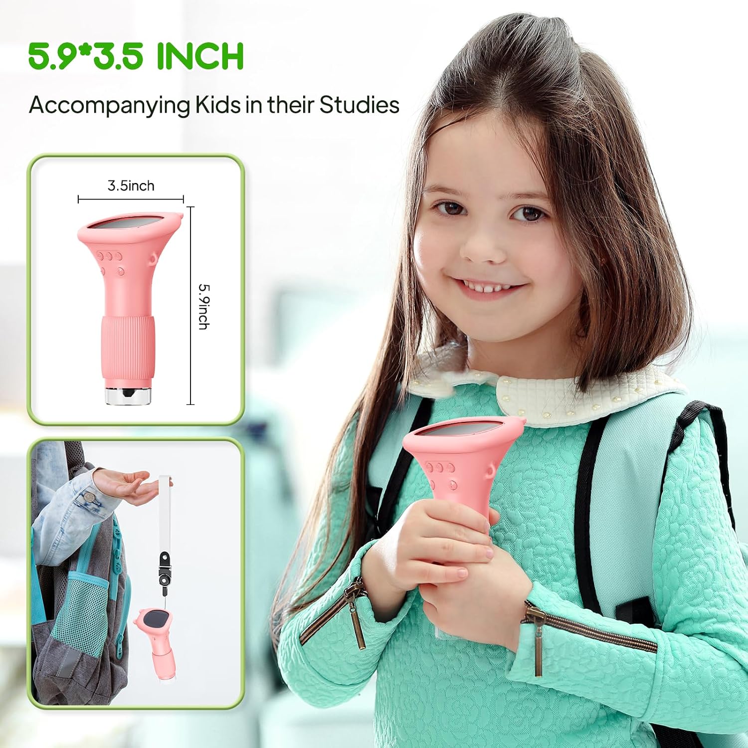 Detalle 2 de Ashfly 1000X Taschenmikroskop 2" IPS