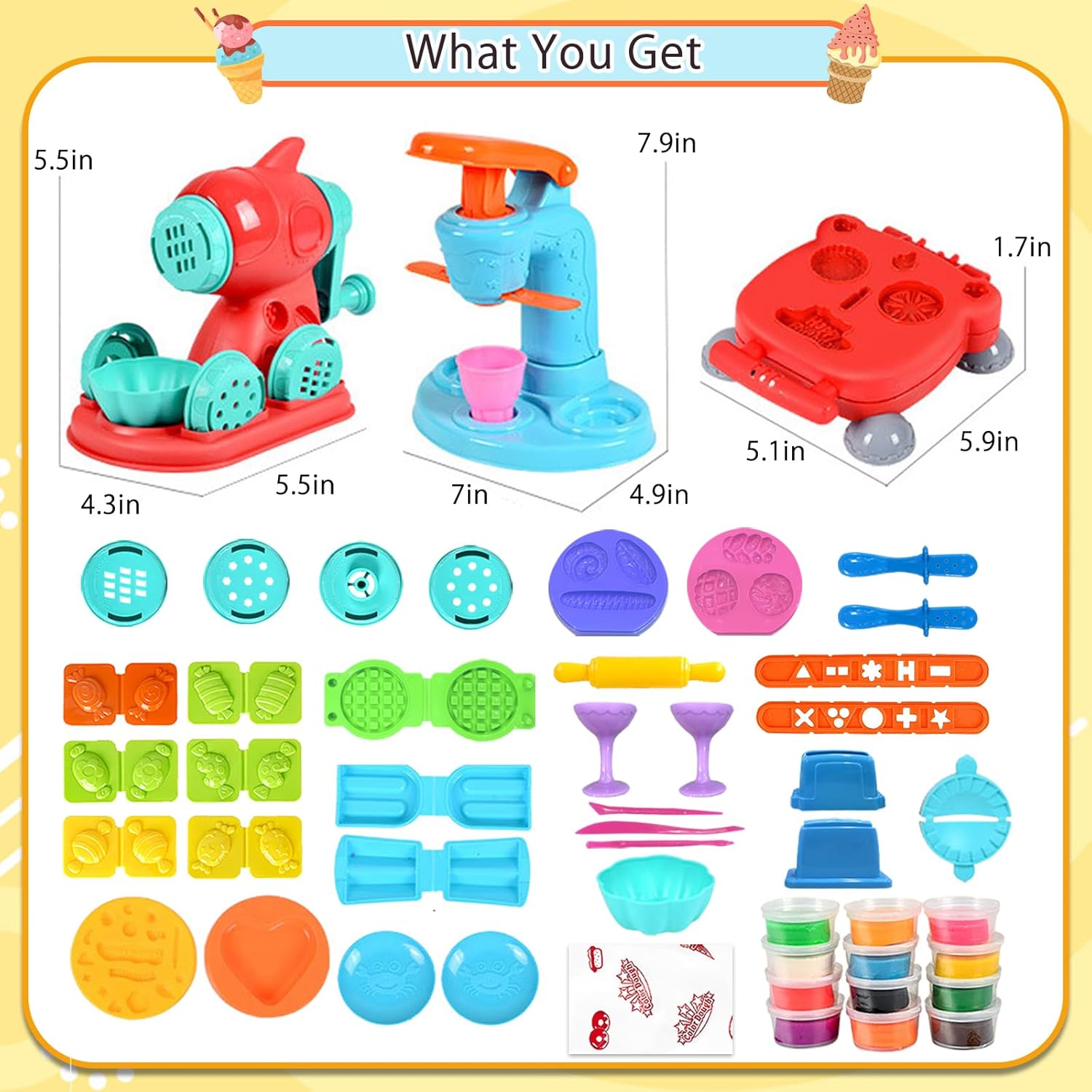 Thumbnail 5 de Crelloci Play Dough Set 12 colours 🍦