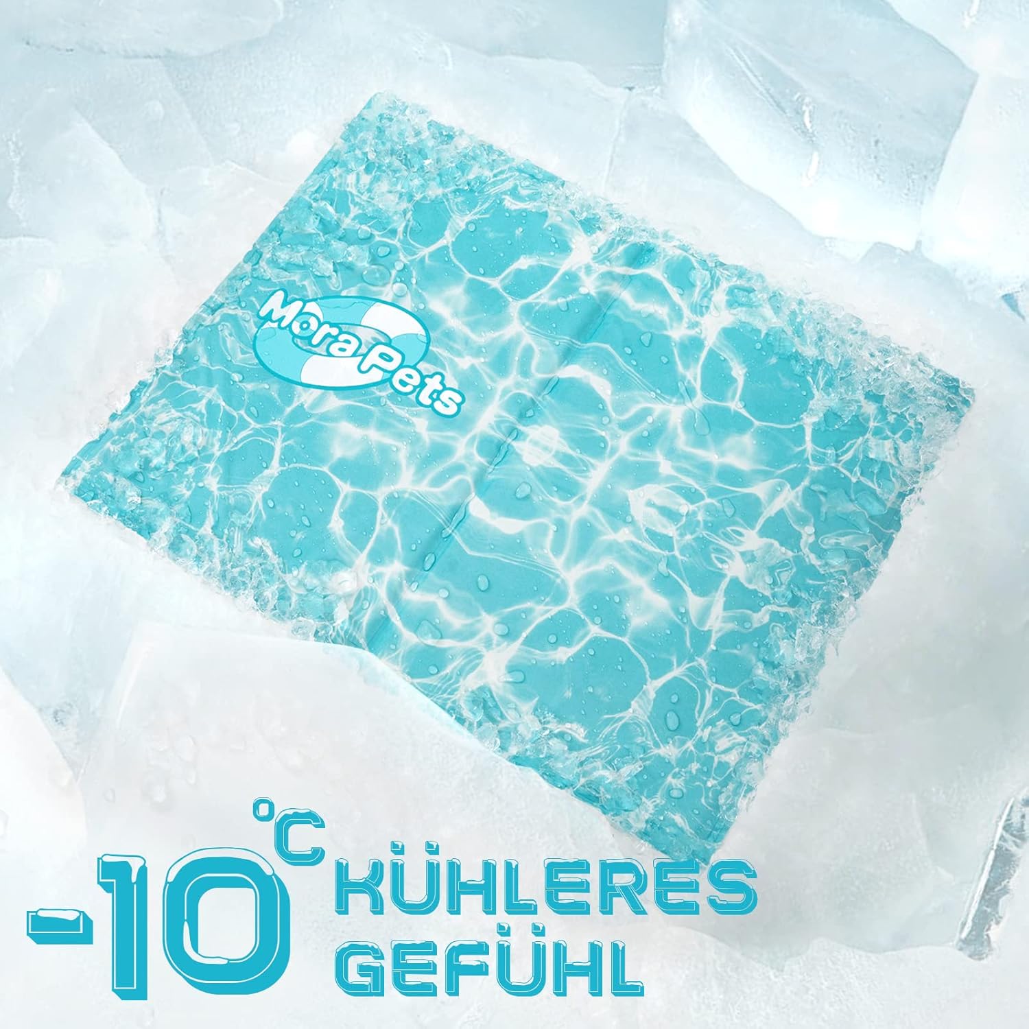 Detalle 2 de Pawtasy Kühlmatte: Selbstkühlende Matte für Hunde und Katzen 65 × 50 cm