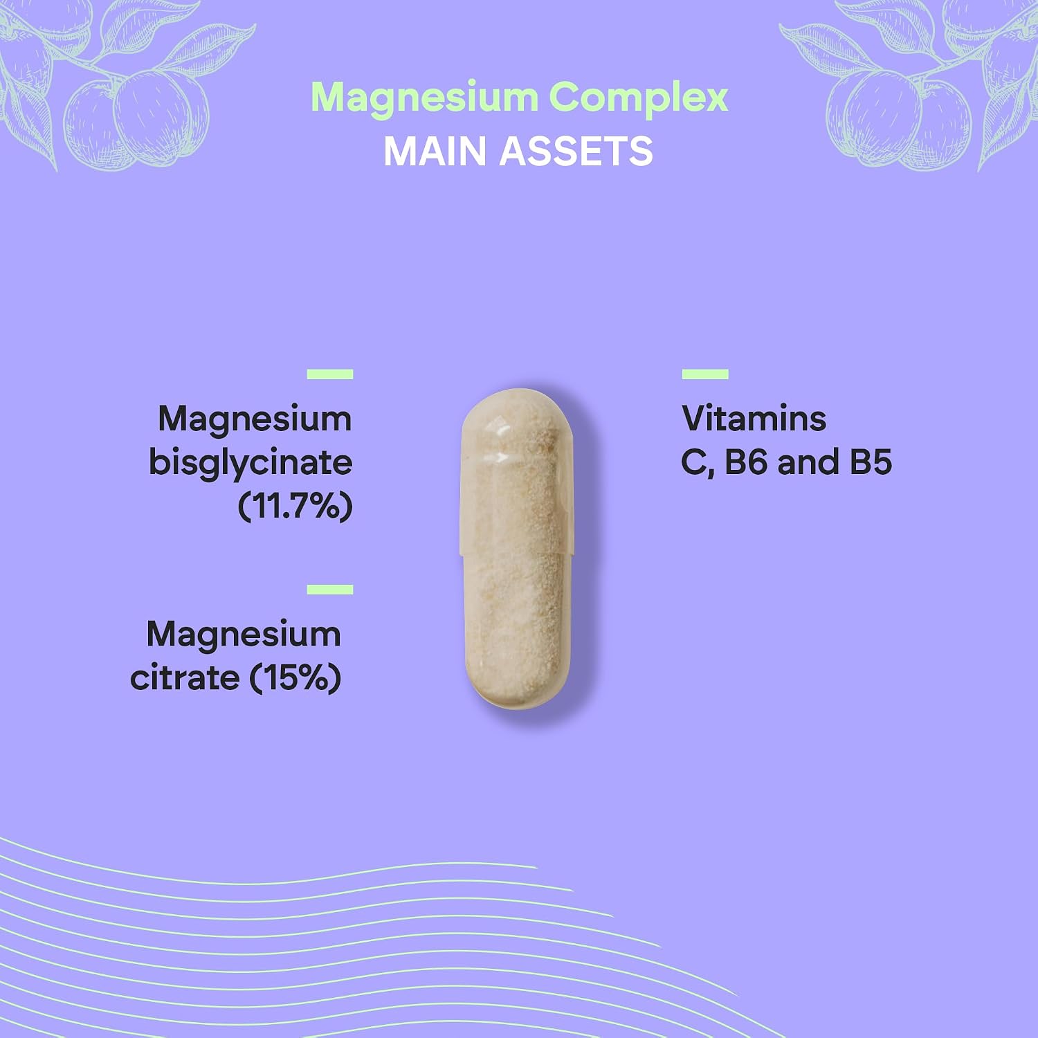 Detalle 2 de Nutralie Magnesium Complex 2145mg Capsules with Bisglycinate, Citrate and Vitamins
