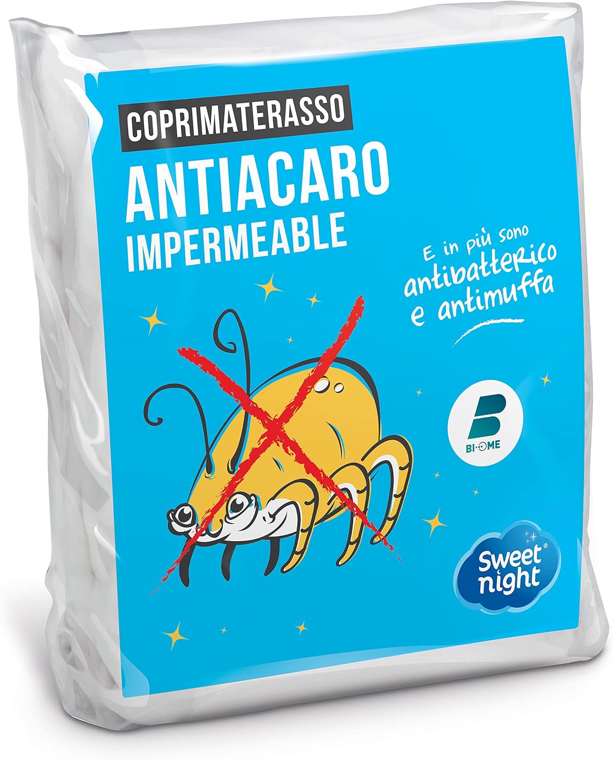 Detalle de Sweet Night Coprimaterasso singolo 90x200 cm – impermeabile, antiacaro e traspirante