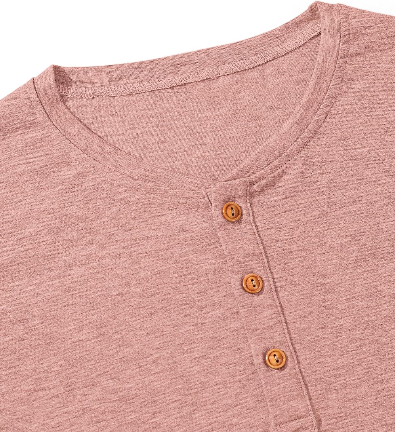 Thumbnail 5 de TARAINYA Henley Shirt Herren – Baumwolle, 3-Knopf-Henley, Kurzarm