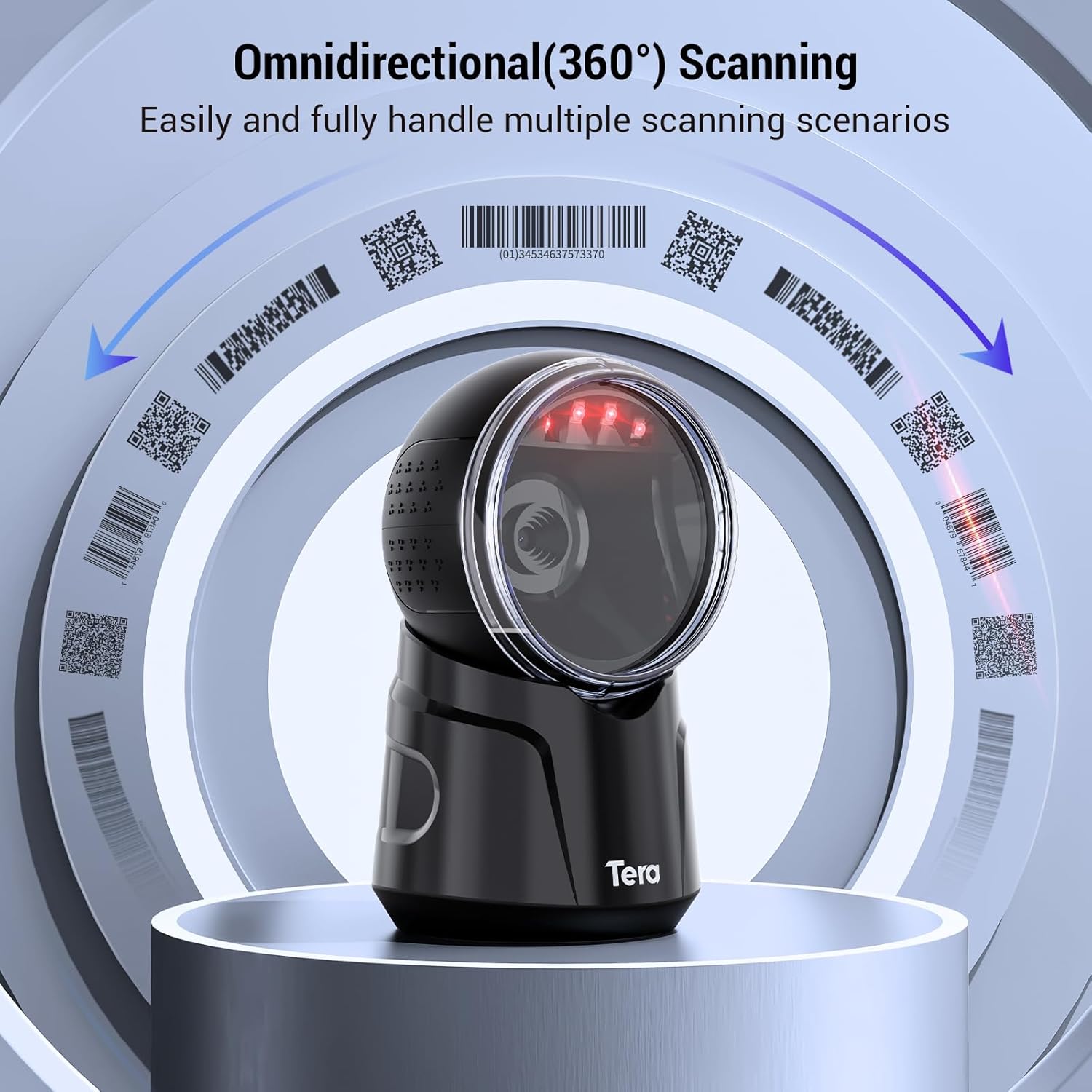 Thumbnail 1 de Tera 9000 Desktop Omnidirectional Barcode Scanner